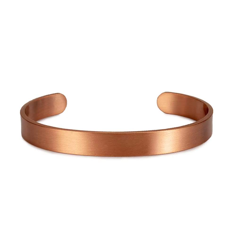 Pure Copper Adjustable Cuff Bracelet for Men & Women